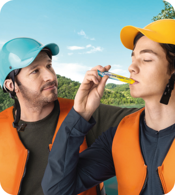 Image père et fils avec DolipraneLiquiz